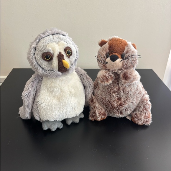 Webkinz Owl and Groundhog Plush Set - Picture 1 of 3